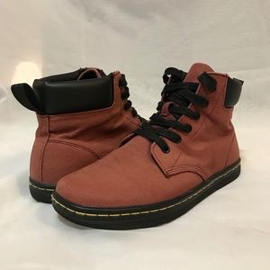 Dr. Martens Cherry Red Maelly Canvas Boot (Women's Size 9)